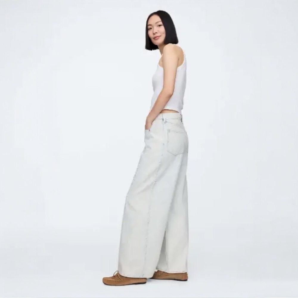 GAP Mid Rise SuperSoft Baggy Jeans NWT 16/33R - Picture 5 of 9